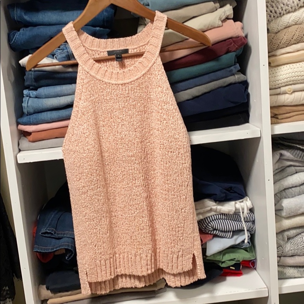 J. Crew Peach Knit Tank Top